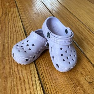 Crocs Lavender toddler size 7